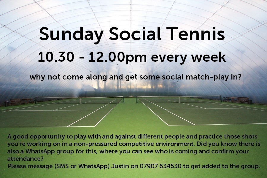 Sunday Social Tennis