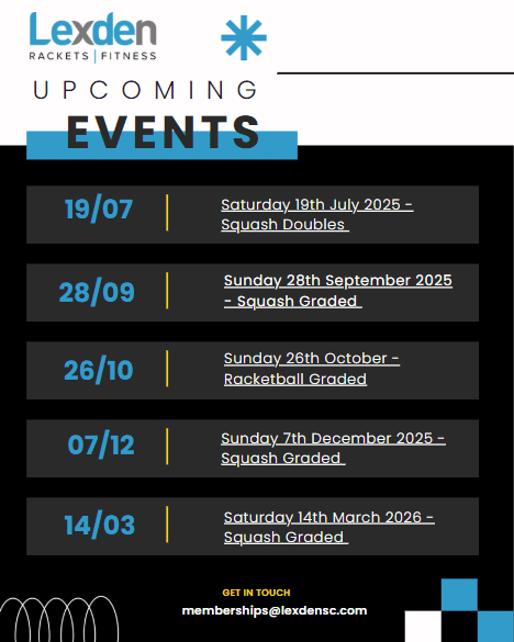 Squash Events Colchester Essex